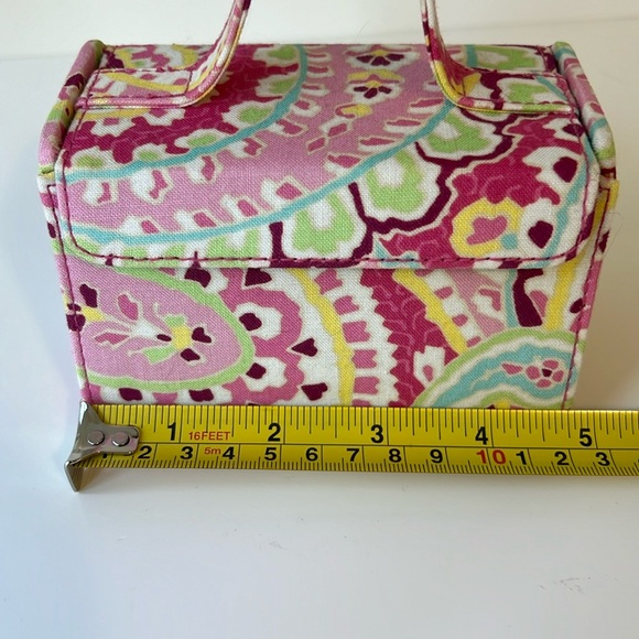 Vintage Vera Bradley Capris Melon 2007 Trinket Jewelry Handled Organizer Box Bag - Picture 7 of 9